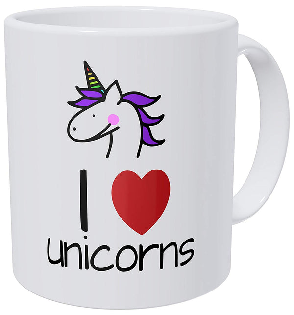 I Love Unicorns Mug